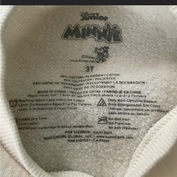 Disney Minnie Sweatshirt and Brown Pants Set - Picture 4 of 10